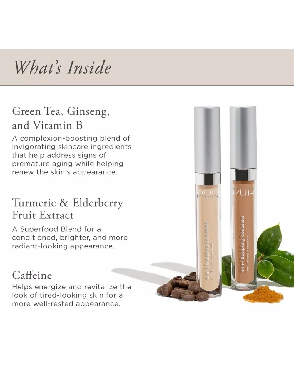 PÜR Beauty LG3 4 In 1 Brightening & Hydrating Sculpting Concealer